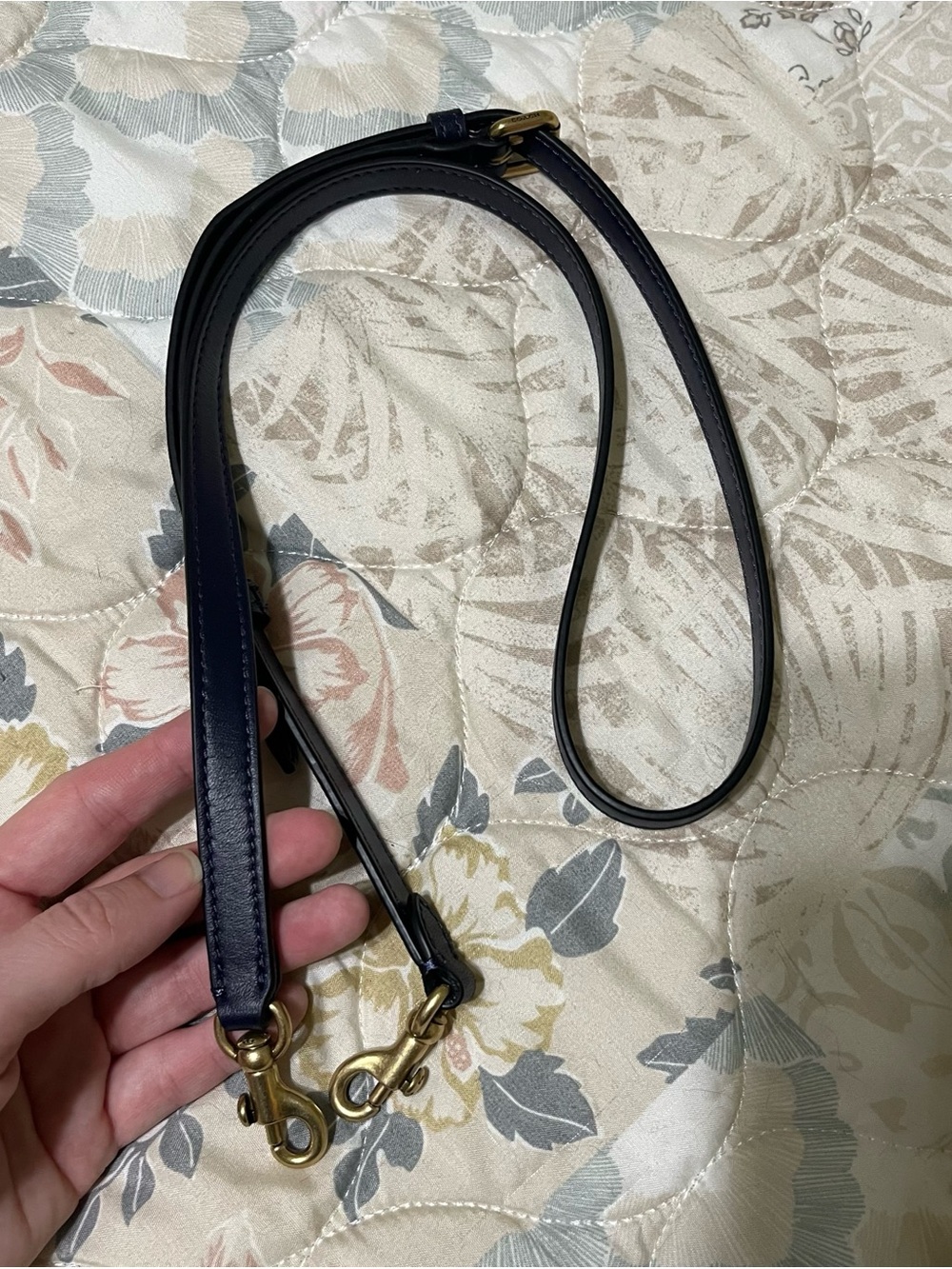Coach Navy Blue Crossbody Strap!